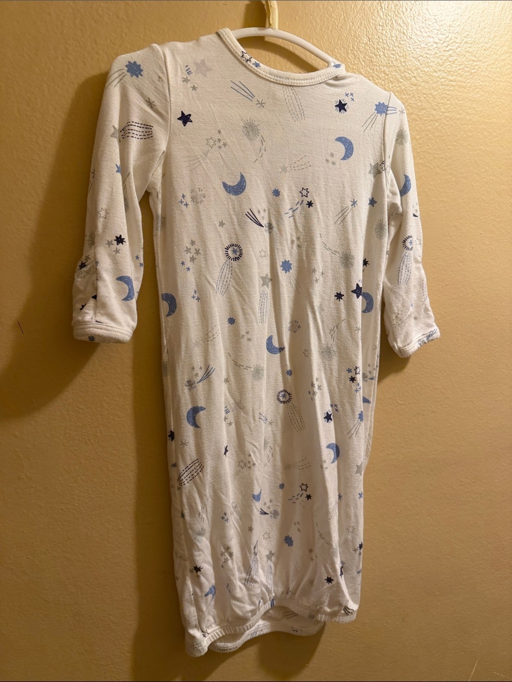Angel Dear White Moon & Star Sleep Sack with Blue Accents